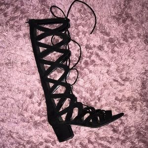 Forever 21 Heeled Sandal Boots